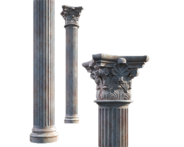 Đầu Cột - Hoa Văn Cổ Điển