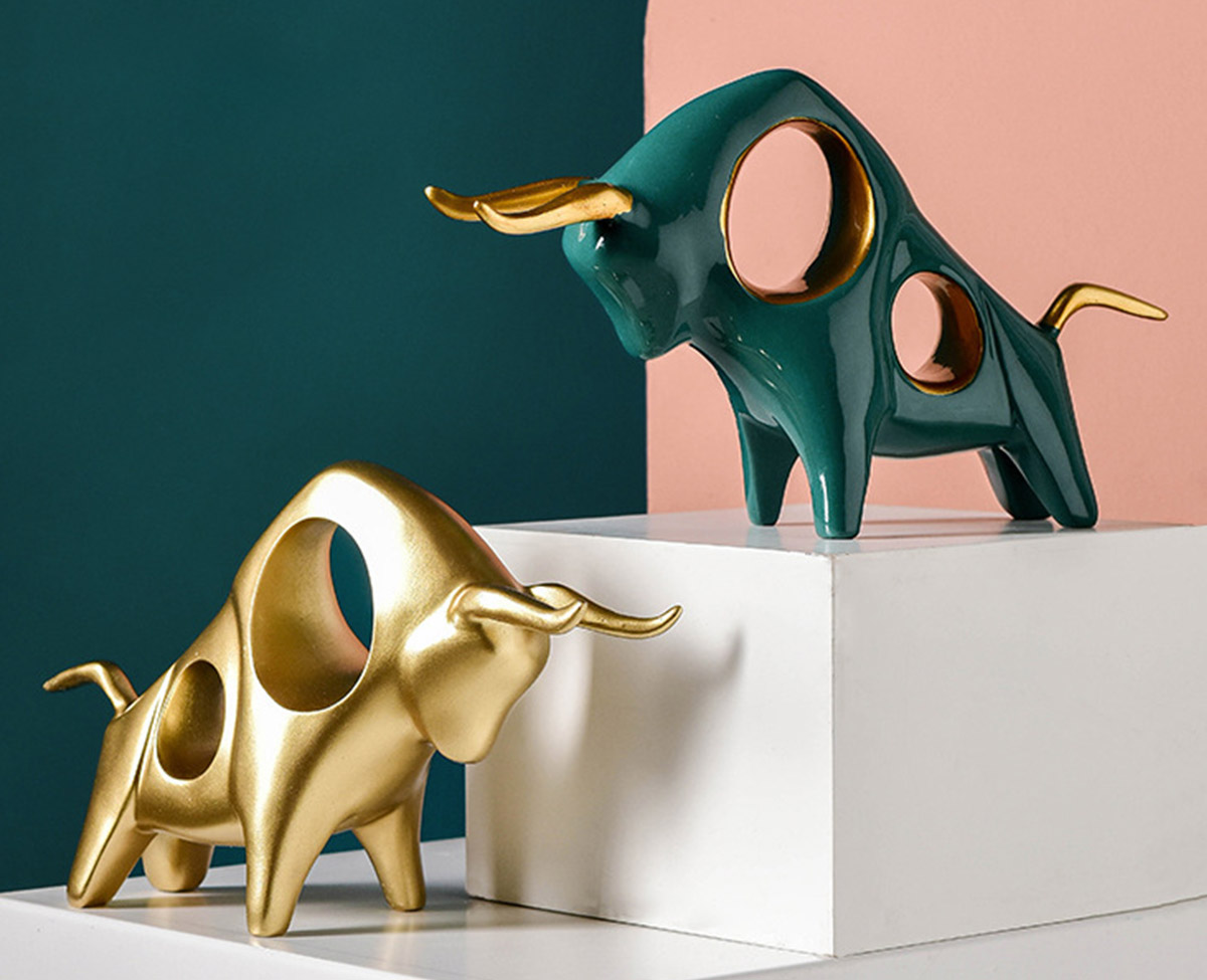 Cặp Bò Decor Trang Trí DC0002