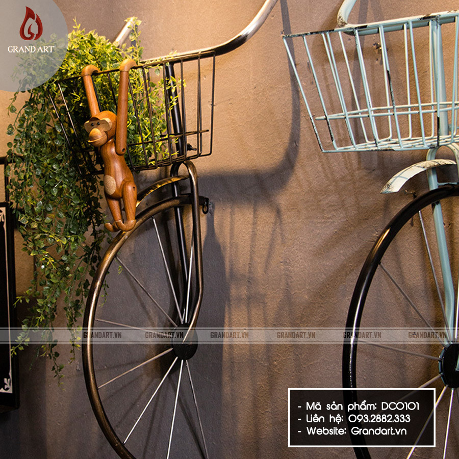 đầu xe đạp treo tường decor trang trí - DC0101