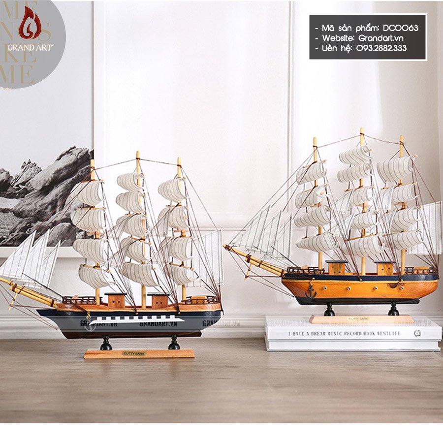 Thuyền Buồm Decor Trang Trí - DC0063