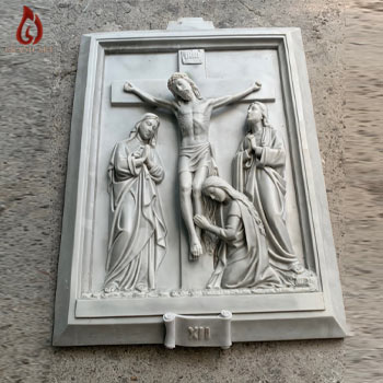 Tranh Phù Điêu 14 Đường Thánh Giá Bằng Composite Khổ 105cm x 70cm