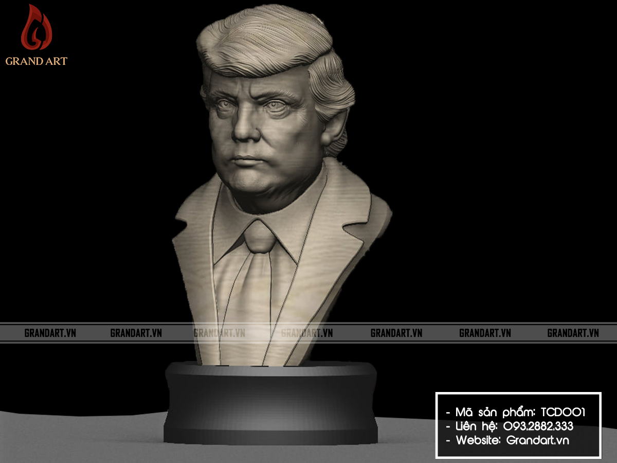 tượng Donald Trump bán thân - TCD001