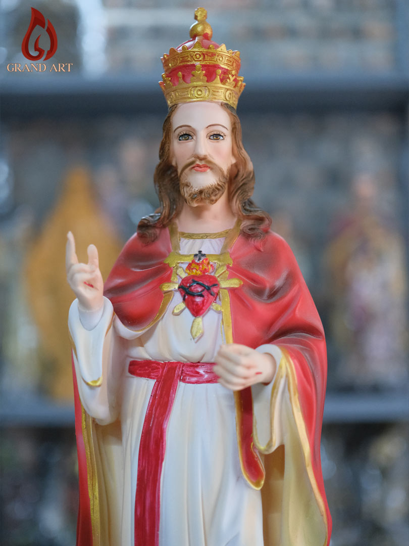  Tượng Chúa Phù Việt bằng composite sơn màu cao 60cm