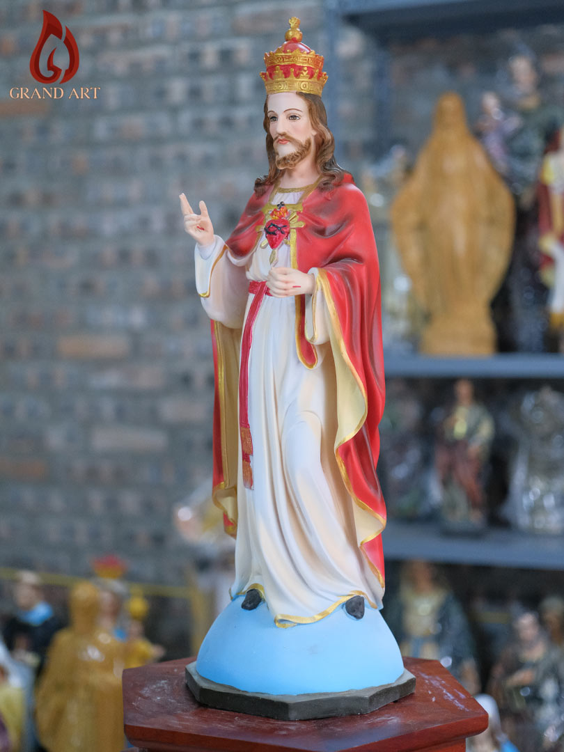  Tượng Chúa Phù Việt bằng composite sơn màu cao 60cm