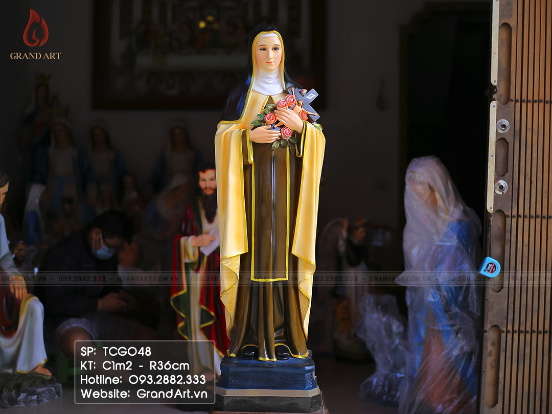 tượng Đức Mẹ Teresa bằng composite cao 1m2