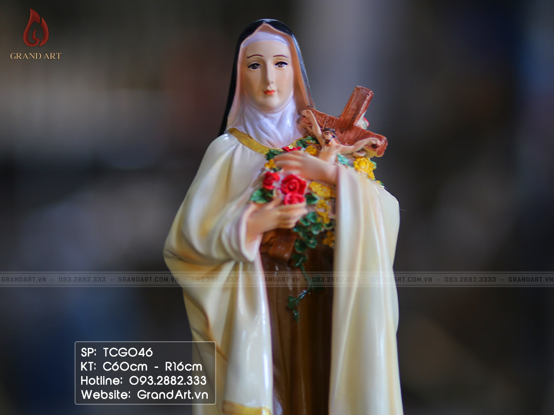 tượng Đức Mẹ Teresa bằng composite cao 60cm
