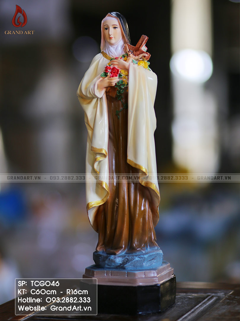 tượng Đức Mẹ Teresa bằng composite cao 60cm