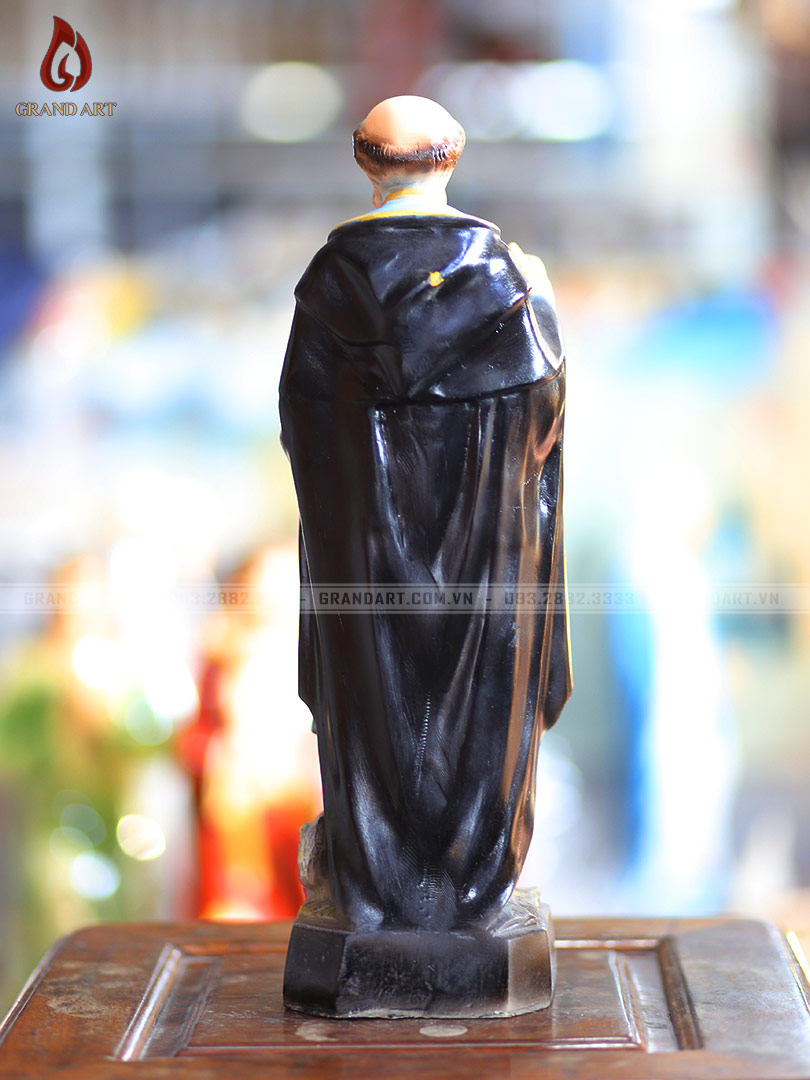 tượng Thánh Đa Minh bằng composite cao 40cm
