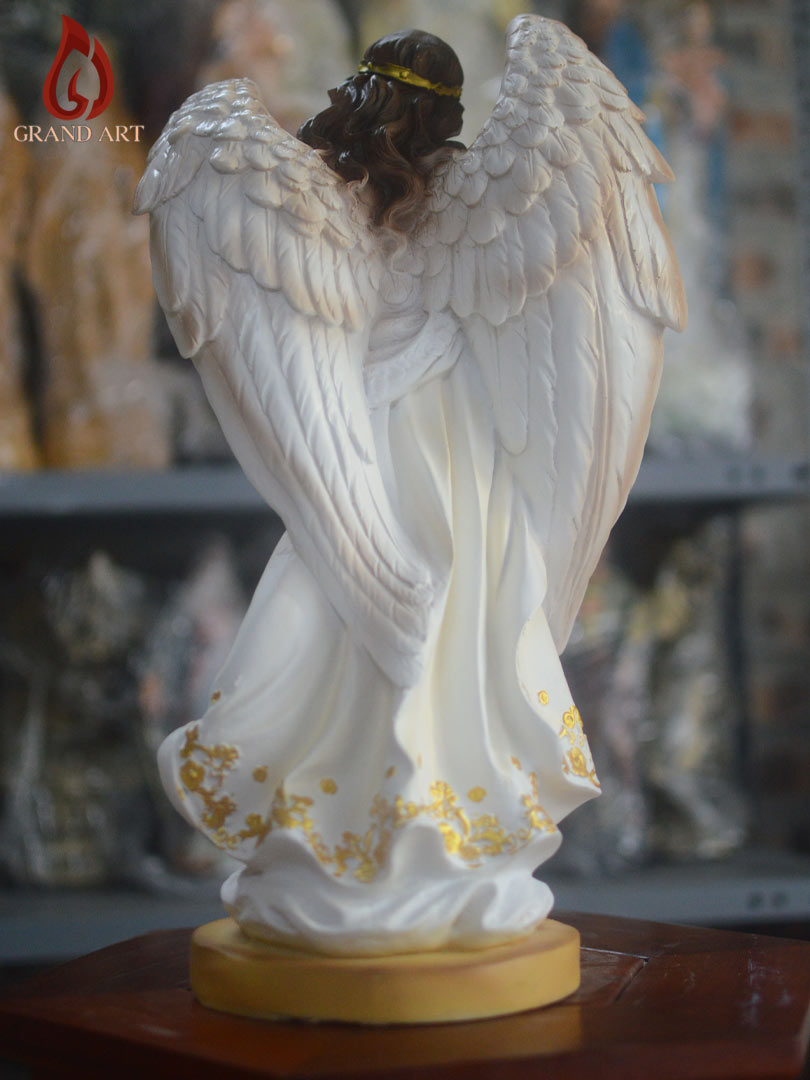  Tượng Thiên Thần Dáng Đứng bằng composite sơn màu cao 40cm