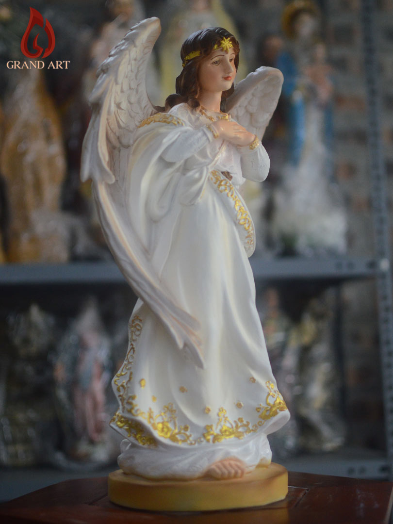  Tượng Thiên Thần Dáng Đứng bằng composite sơn màu cao 40cm
