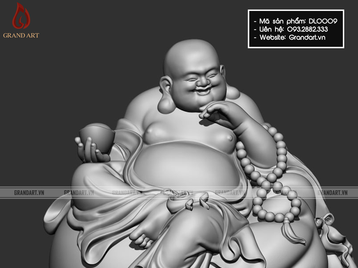 tượng Phật Di Lặc ngồi bao tiền - DL0009