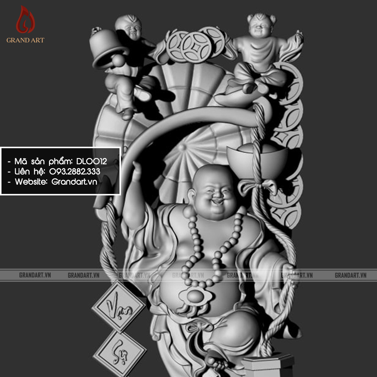 tượng Phật Di Lặc Ngũ Phúc chúc phúc - DL0012