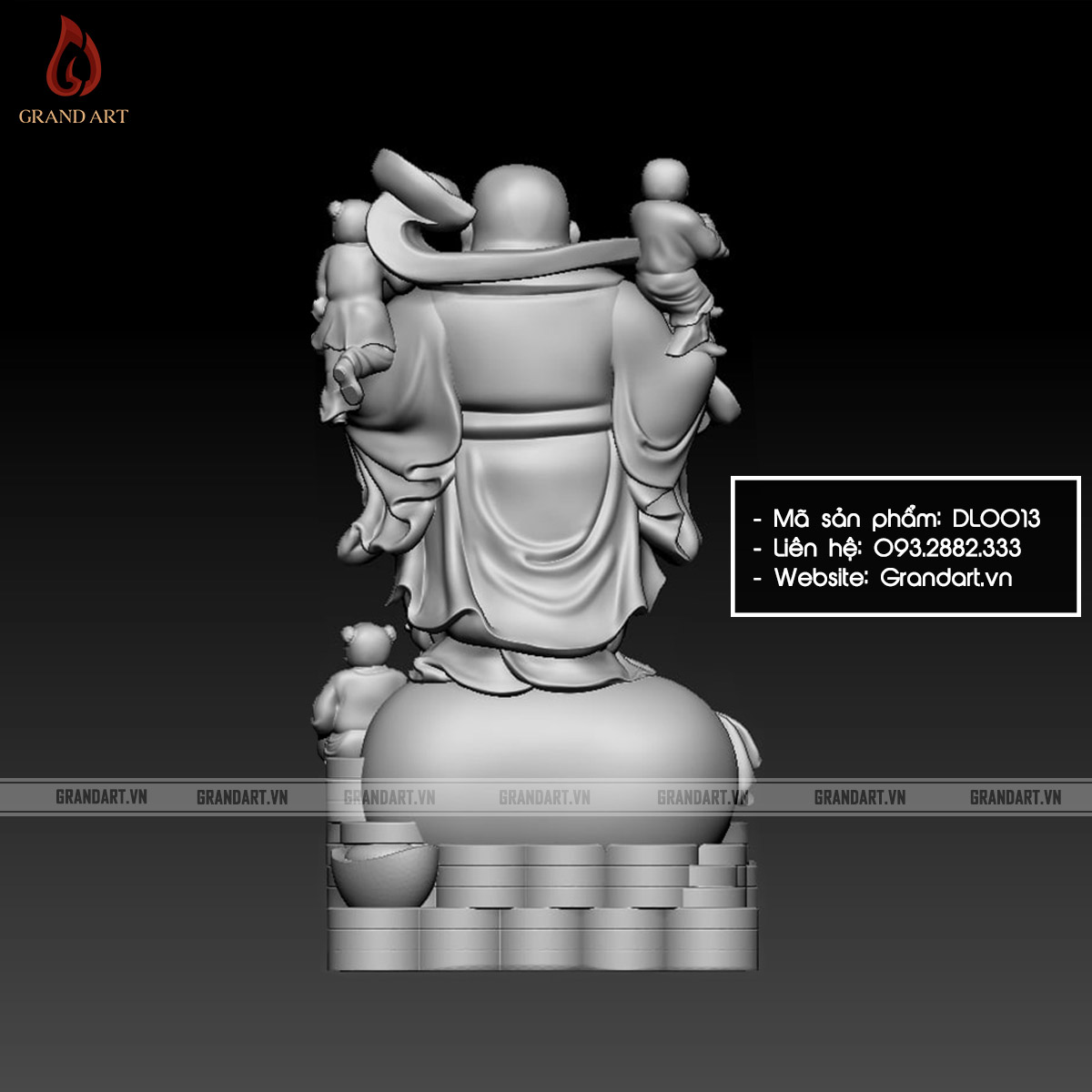 tượng Phật Di Lặc Ngũ Phúc - DL0012
