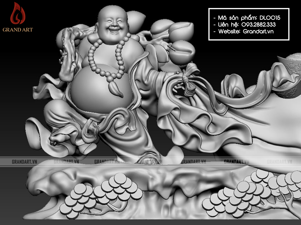 tượng Phật Di Lặc kéo bao tiền - DL0015