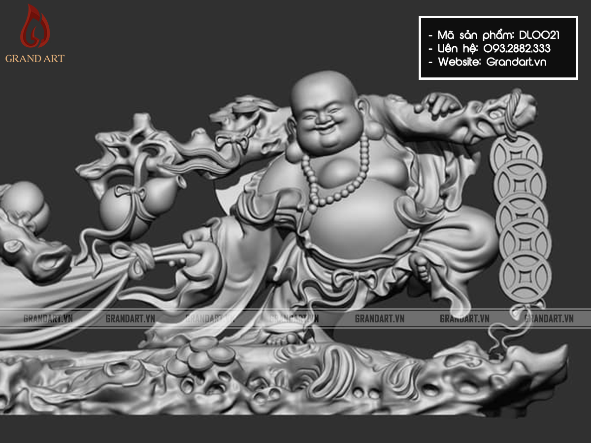 Tượng Phật Di Lặc Kéo Tiền - DL0021