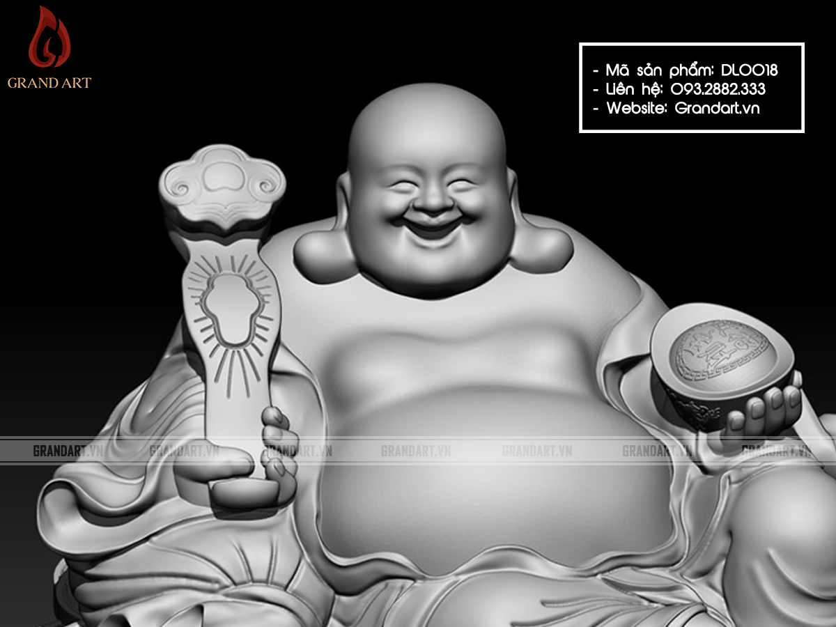 tượng Phật Di Lặc mẫu ngồi - DL0018