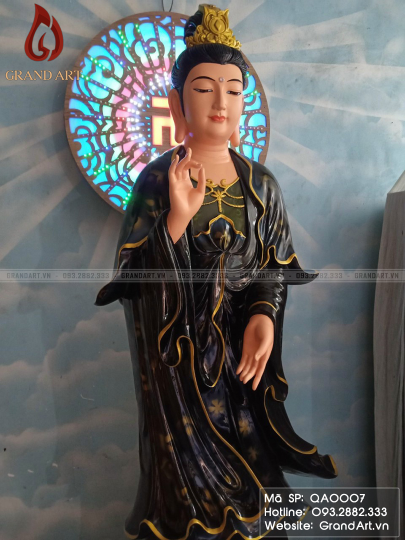 báo giá tượng Phật Quan Âm bằng Thạch Cao, Composite