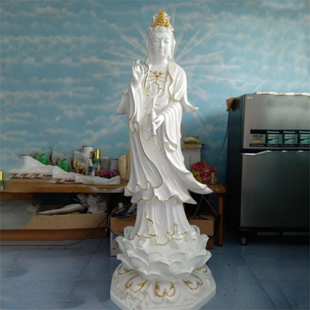 Tượng Phật Bà Quan Âm Bồ Tát Bằng Composite - QA0012