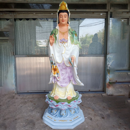 Tượng Phật Bà Quan Âm Bồ Tát Bằng Composite - QA0014