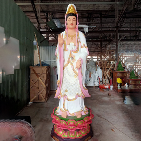 Tượng Phật Bà Quan Âm Bồ Tát Bằng Composite - QA0015