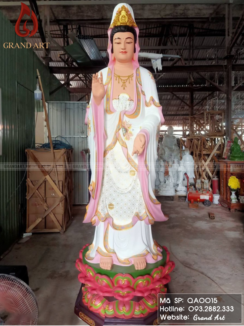 địa chỉ bán tượng Phật Bà Quan Âm bằng thạc cao, composite, xi măng