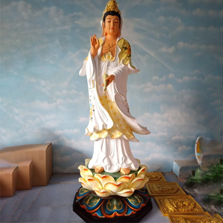 Tượng Phật Bà Quan Âm Bồ Tát Bằng Composite - QA0017