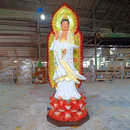 Tượng Phật Bà Quan Âm Bồ Tát Bằng Composite - QA0021