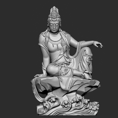 Tượng Phật Bà Quan Âm Tự Tại - QA0006