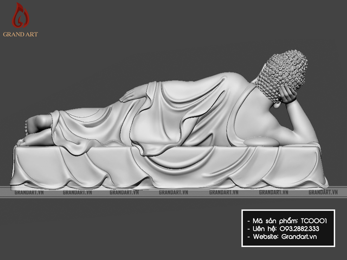 tượng Phật Thích Ca Mâu Ni Nhập Niết Bàn - TC0001