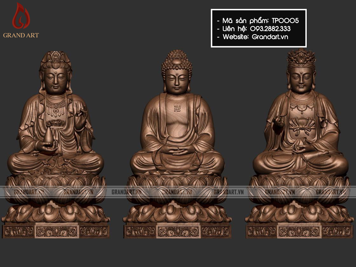 địa chỉ bán tượng Phật A Di Đà bằng thạch cao, composite