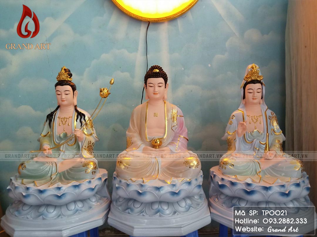 Cách thờ tượng Phật Tây Phương Tam Thánh chuẩn nhất