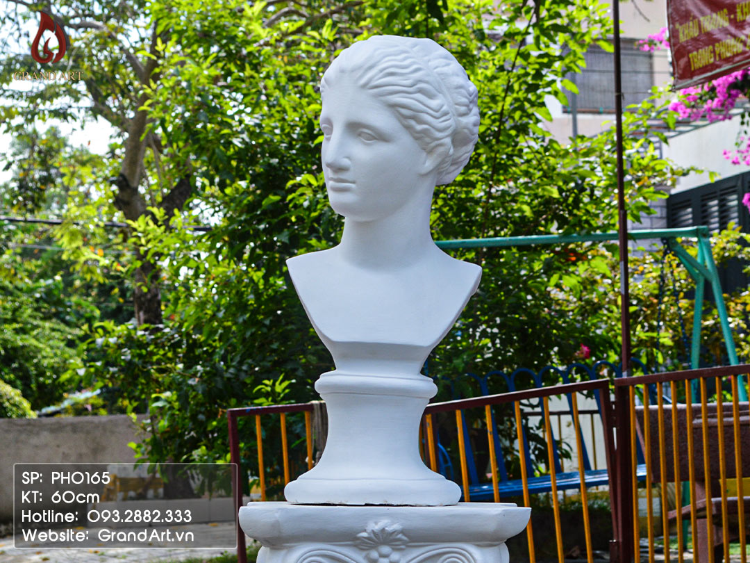 tượng bán thân - đầu tượng thạch cao nữ thần Vệ Nữ Venus