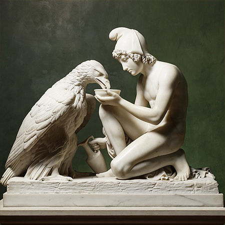 Tượng Ganymede và Chim Đại Bàng PH0025