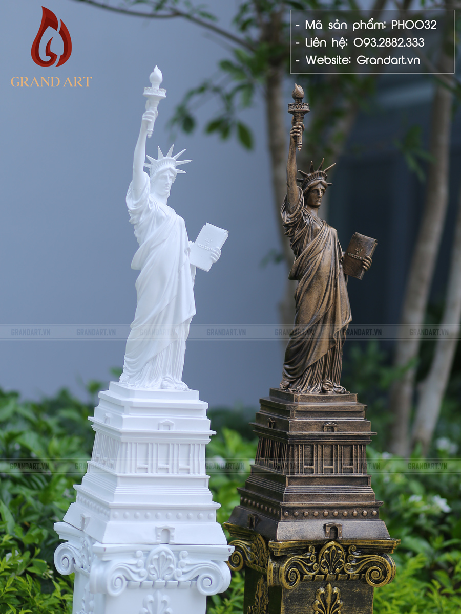 tượng nữ thần tự do bằng composite cao 70cm
