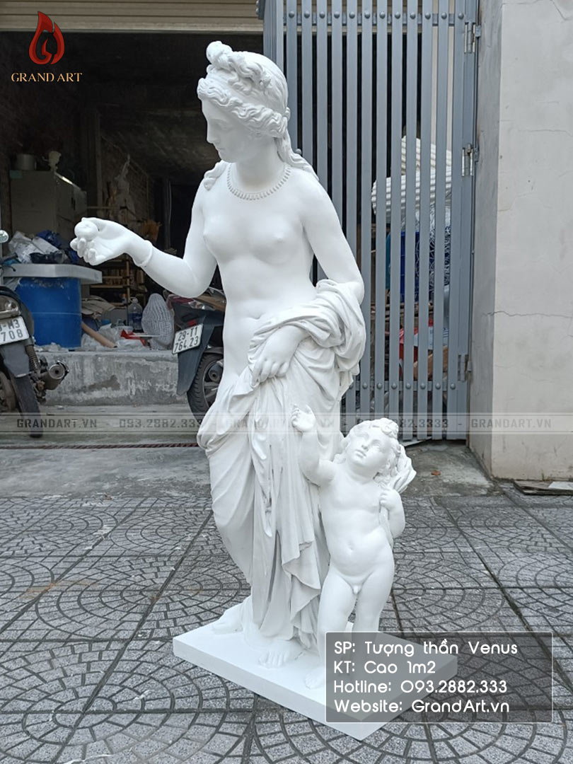 Tượng thần Vệ Nữ Venus bằng composite cao 1m2