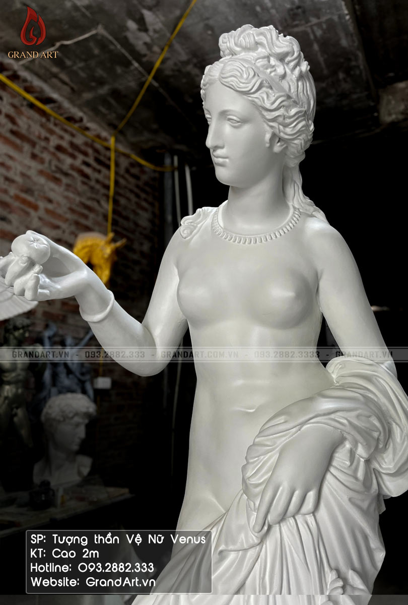 Tượng thần vệ nữ Venus bằng composite cao 2m