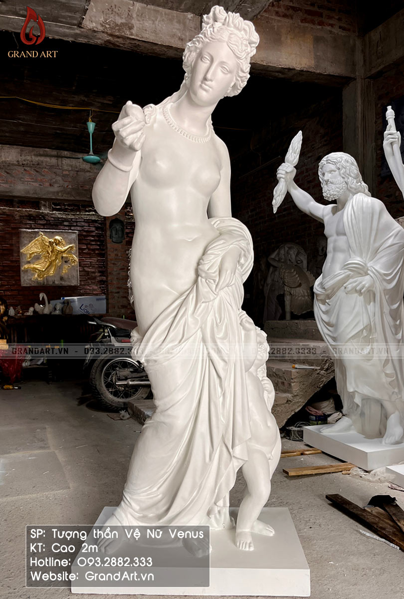 tượng thần Vệ Nữ Venus bằng composite cao 2m