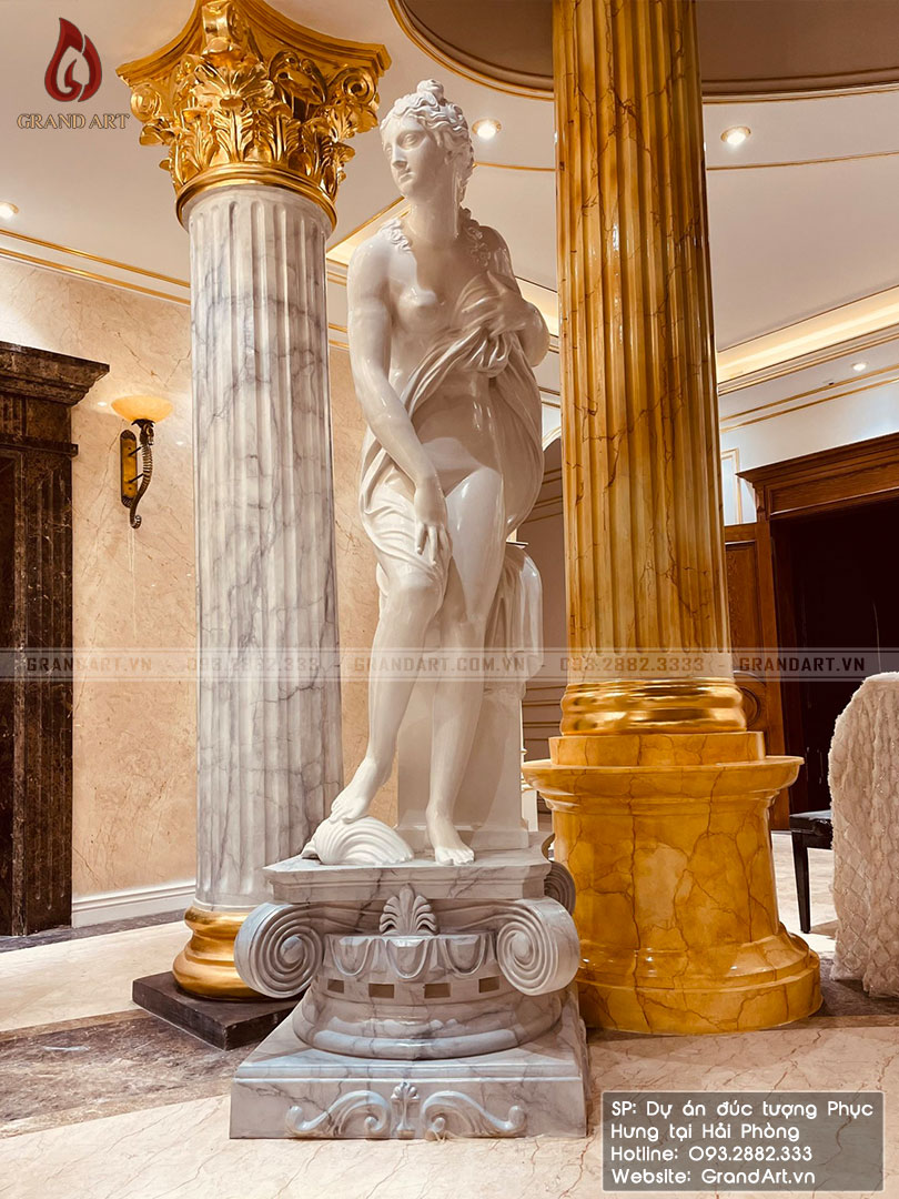 tượng Venus bằng composite cao 1m9