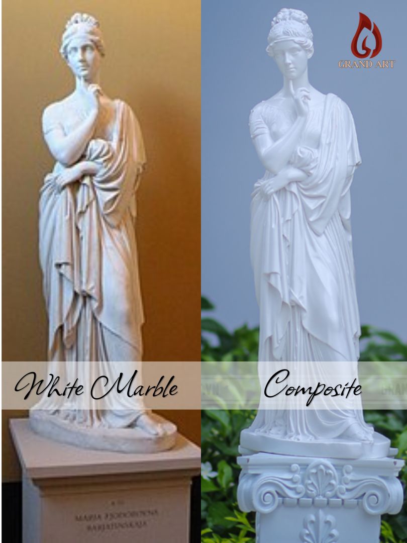 Nên chọn tượng Phục Hưng bằng composite hay đá cẩm thạch?