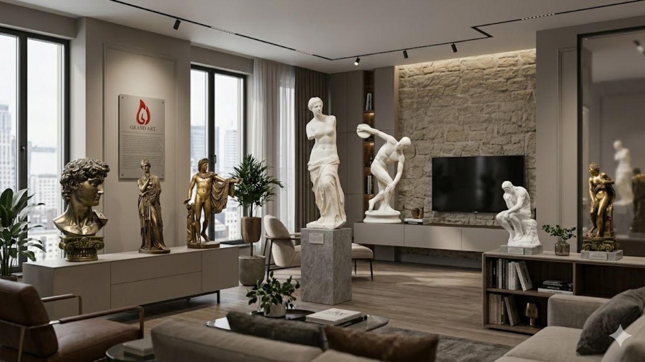 Những mẫu tượng Phục Hưng trang trí căn hộ cực chất và nghệ thuật