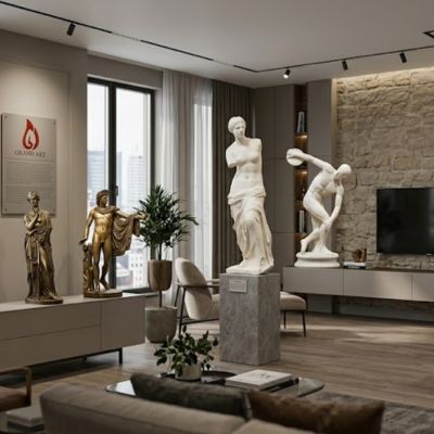 Những mẫu tượng Phục Hưng trang trí căn hộ cực chất và nghệ thuật