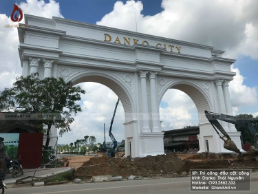 Thi công đầu cột cho công trình Danko Thái Nguyên