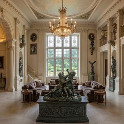 Tượng Phục Hưng bằng composite – Điểm nhấn đẳng cấp cho biệt thự tân cổ điển